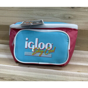 Retro Igloo “stay Cool” Cooler Fanny Pack Neon Belt Bag